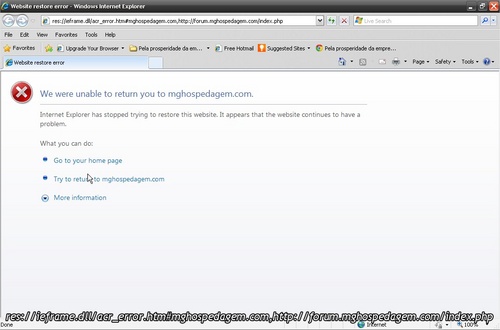 website 치유 오류 Internet Explorer 11